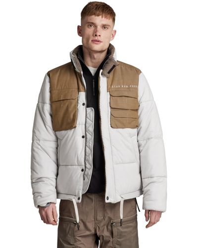 G-Star RAW Attac Utility Pm Puffer Jas Voor - Wit