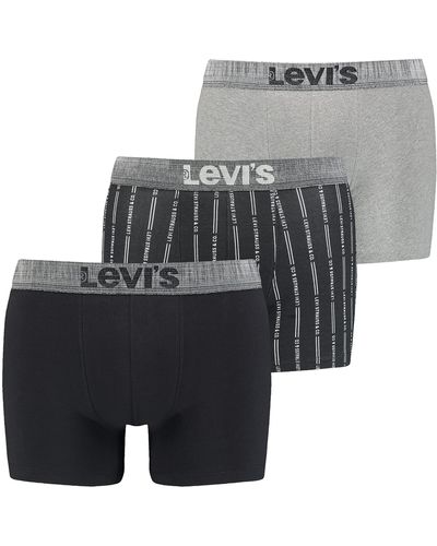 Levi's Boxer da Uomo con Logo a Strisce Shorts - Multicolore