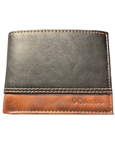 Columbia Slimfold Wallet 31CP220050 Zweifarbig Braun + Geschenkbox - Grau