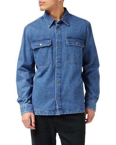 Lee Jeans Workwear Overshirt Shirt - Blau