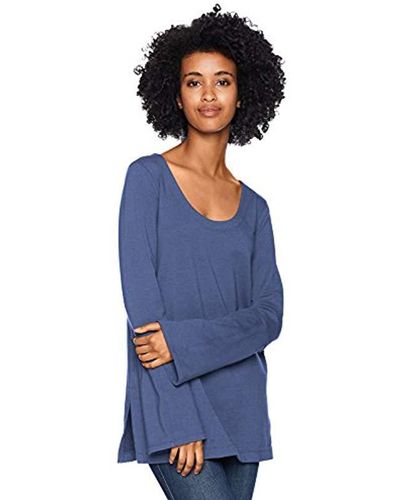 Daily Ritual Terry Cotton And Modal Square-sleeve - Blue