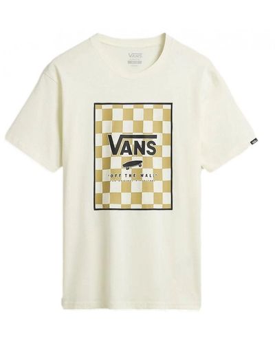 Vans Men's Short Sleeve T-shirt Vn0a5e7ykig Mn Classic Print Box M - White
