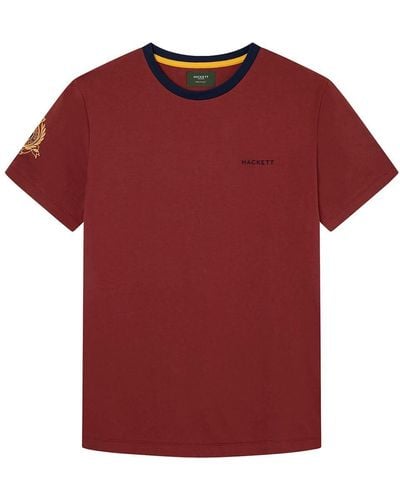 Hackett Heritage Logo Tee T-Shirt - Rot