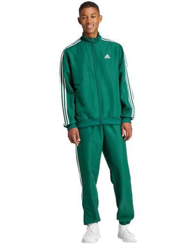 adidas 3-Stripes Woven Track Suit Trainingsanzug - Grün