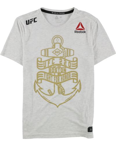 Reebok S Ufc 220 Boston Fight For Honour Graphic T-shirt - White