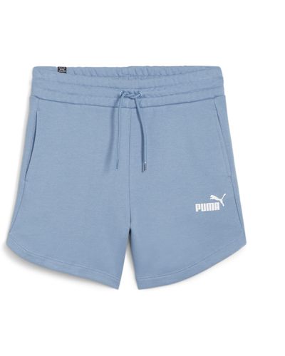 PUMA Bermuda High Waist White Shorts - Blue