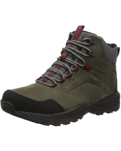 Merrell Mens Forestbound Mid Waterproof Hiking Boot - Black