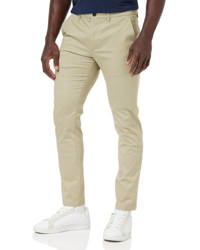 Tommy Hilfiger Chino Bleecker Printed Structure Woven Trousers - Natural