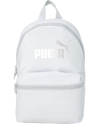 PUMA Core Up Backpack Platinum Gray - Bianco
