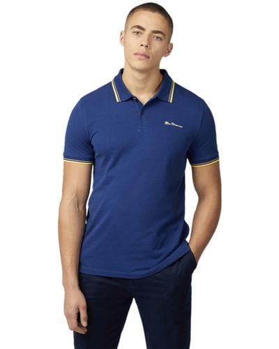 Ben Sherman S Polo T-shirt 'signature Polo' - Blue