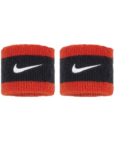 Nike Swoosh Writbands Zweetbands Paar Zweetbanden - Rood