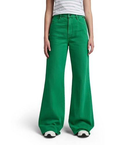 G-Star RAW Deck Jeans Met Ultrahoge Pasvorm Voor - Groen