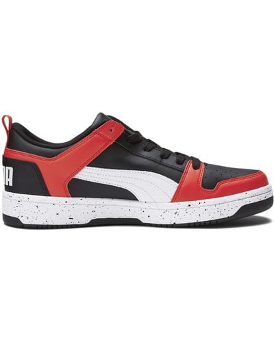 PUMA Rebound Layup Lo Speckle Sneaker - Red