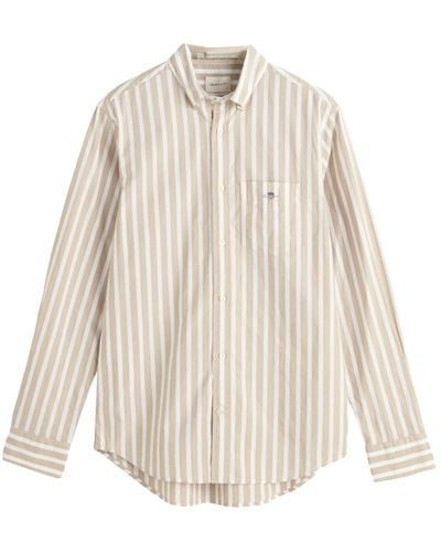 GANT Reg Wide Poplin Stripe Shirt - Multicolour