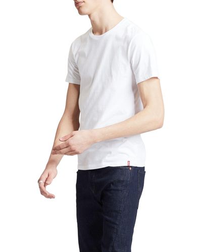 Levi's Slim 2-Pack Crewneck Tee T-Shirt - Weiß