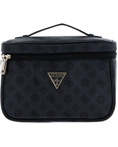 Guess Wilder Toiletry Train Case Charcoal - Nero