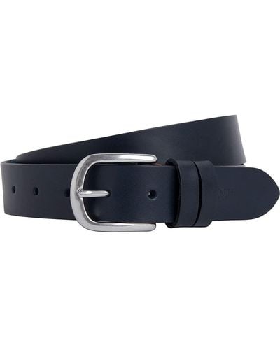 Hackett Full Leather Tac Belt - Blue