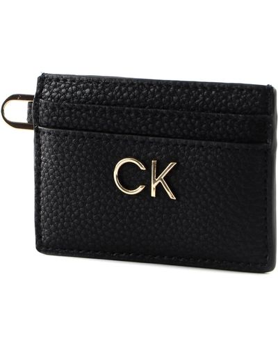 Calvin Klein Vrouwen Re-lock Cardholder Pbl Tech Accessoire - Zwart