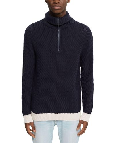 Esprit Edc By 102cc2i302 Jumper - Blue