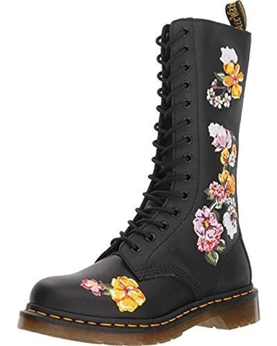 Dr. Martens 1914 Vonda Ii Floral (black Softy T) Boots