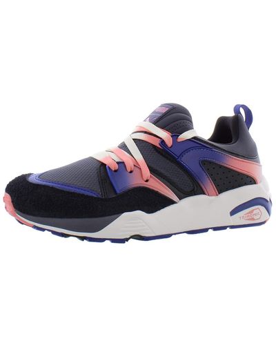 PUMA S Blaze Of Glory Psychedelics Lifestyle Trainers Shoes - Blue
