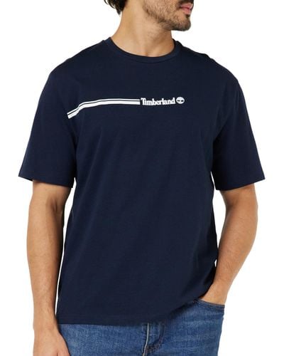 Timberland T-shirt Met Korte Mouwen 3 Tier3 - Blauw