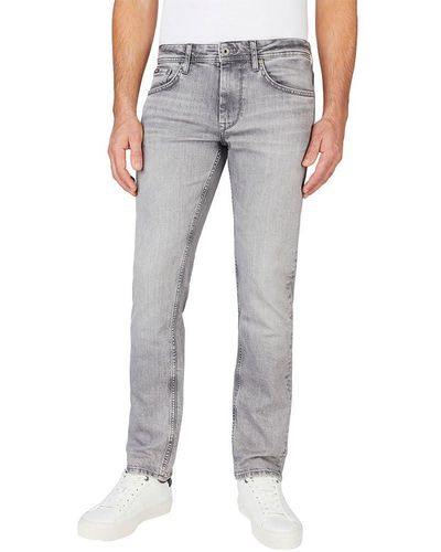 Pepe Jeans Stretch Straight Pm207393 Jeans - Grey