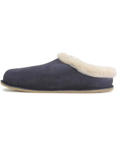 Birkenstock Zermatt Premium Suede Leather Midnight Sandals 5 Uk - Blue