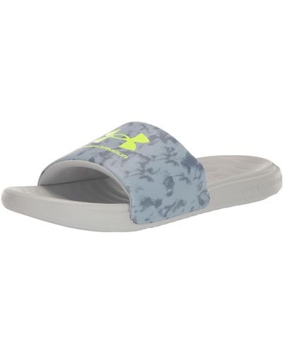 Under Armour Ansa Graphic Fixed Strap Slide Sandal, - Blue