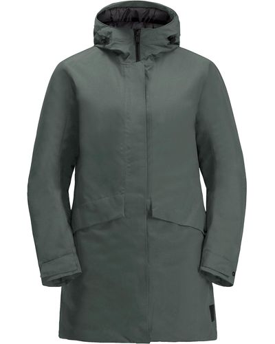 Jack Wolfskin Tempelhof Coat W Coat - Grey