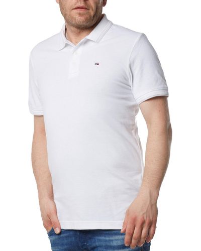 Tommy Hilfiger Tommy Polo TS Tjm Fine Garment White Größe: XXL Farbe: White - Weiß