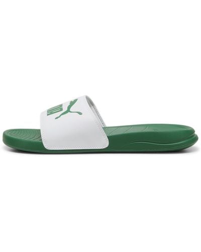 PUMA Adults Popcat 20 Slide Sandals - Green