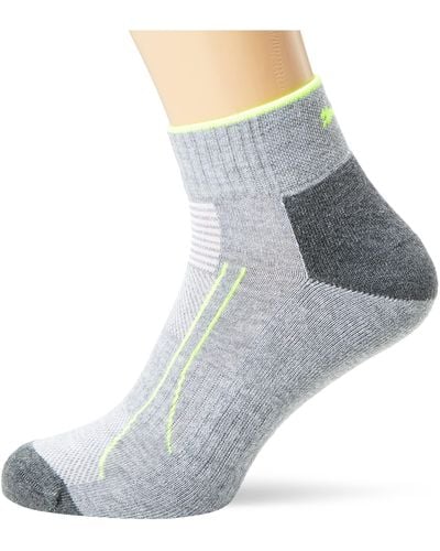 PUMA Performance Train Quarter Socks 2 Pairs - Grey