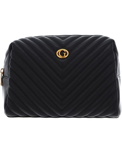 Guess Double Cosmetic Bag in Black | Lyst UK