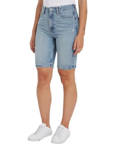 Tommy Hilfiger Jeans Shorts Slim Fit - Blau