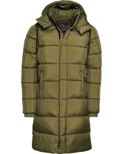 Superdry Ripstop Longline Puffer Jacket Jacke - Grün