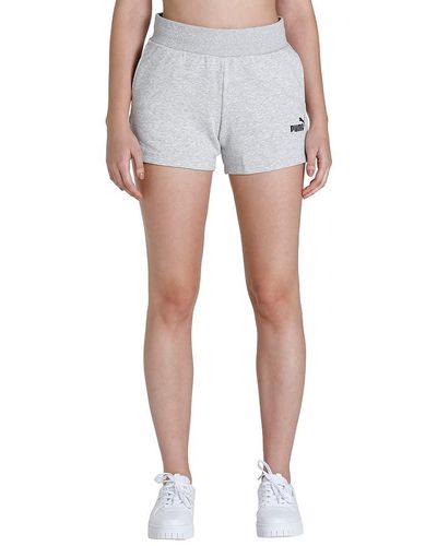 PUMA Damen Shorts Ess 4` Sweat Shorts Tr - Blauw