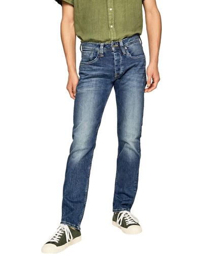 Pepe Jeans Regular Fit - Blau - Streaky Stretch Medium W28-W40 98%