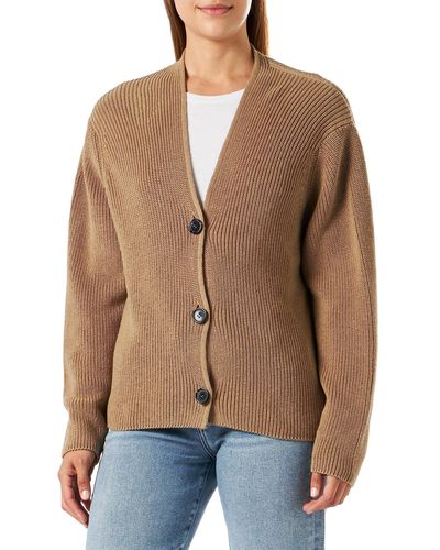 Marc O' Polo Long Sleeve Cardigan Sweater - Braun