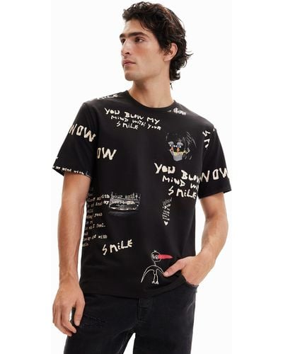 Desigual TS_domenico 2000 Negro Camiseta