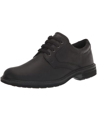 Ecco Turn Ii Waterproof Plain Toe Tie Oxford - Black