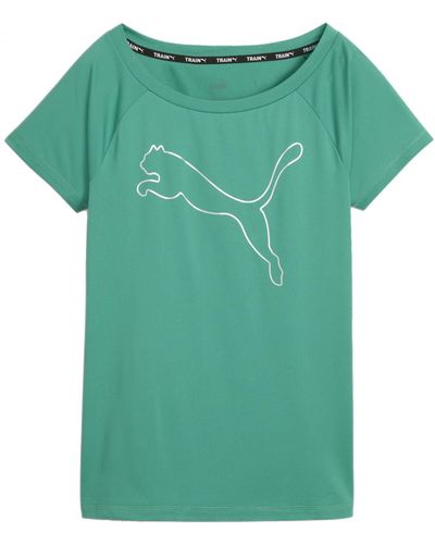 PUMA Trein Favoriete Jersey Cat T-shirt - Groen