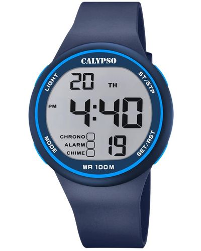 Calypso St. Barth Digital Quartz Watch With Plastic Strap K5795/3 - Grey