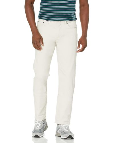 Amazon Essentials Straight-fit 5-pocket Stretch Twill Trouser - White