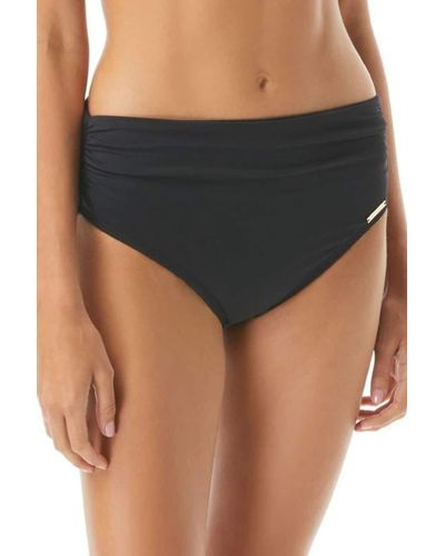 Vince Camuto Standard Convertible High Waist Bikini Bottom Swimsuit - Black