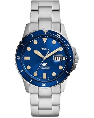 Fossil Fs5949 Quartz Watch Trendy Offer - Blue