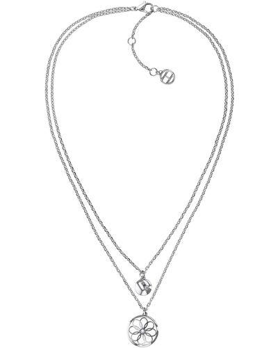 Tommy Hilfiger Jewelry Collar para Mujer de Acero inoxidable con cristales - 2780067 - Metálico