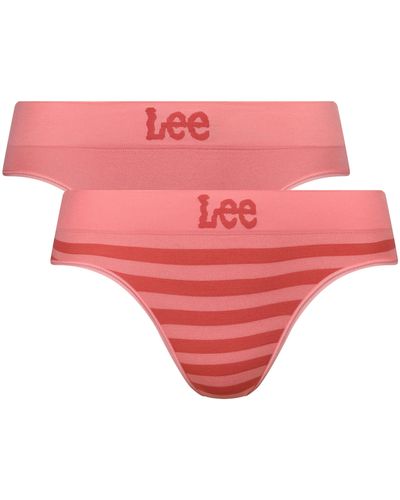 Lee Jeans S Seamless Briefs in Pink/Stripes |Soft