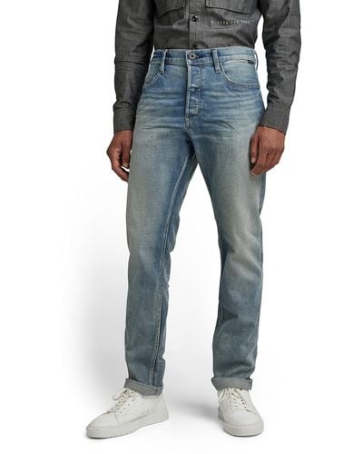 G-Star RAW Jeans da Uomo Triple A Regular Straight Blue