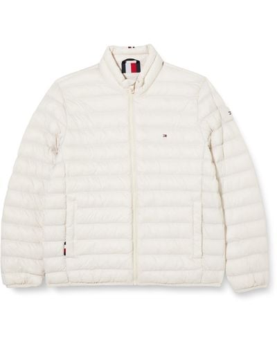 Tommy Hilfiger Cl Stand Collar Jacket Mw0mw34952 Woven - White